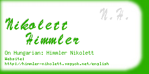 nikolett himmler business card
